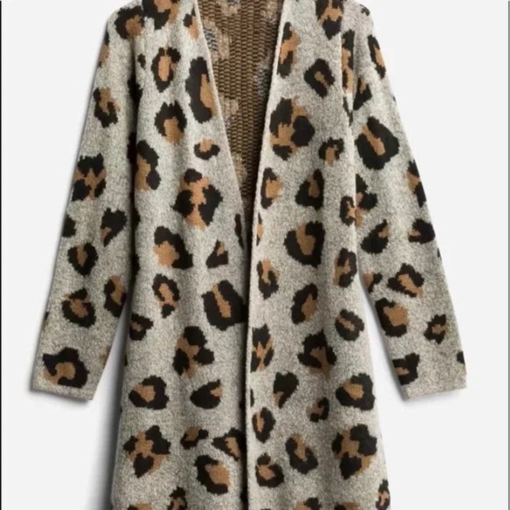 Fortune and Ivy leopard cheetah cardigan - Picture 2 of 6